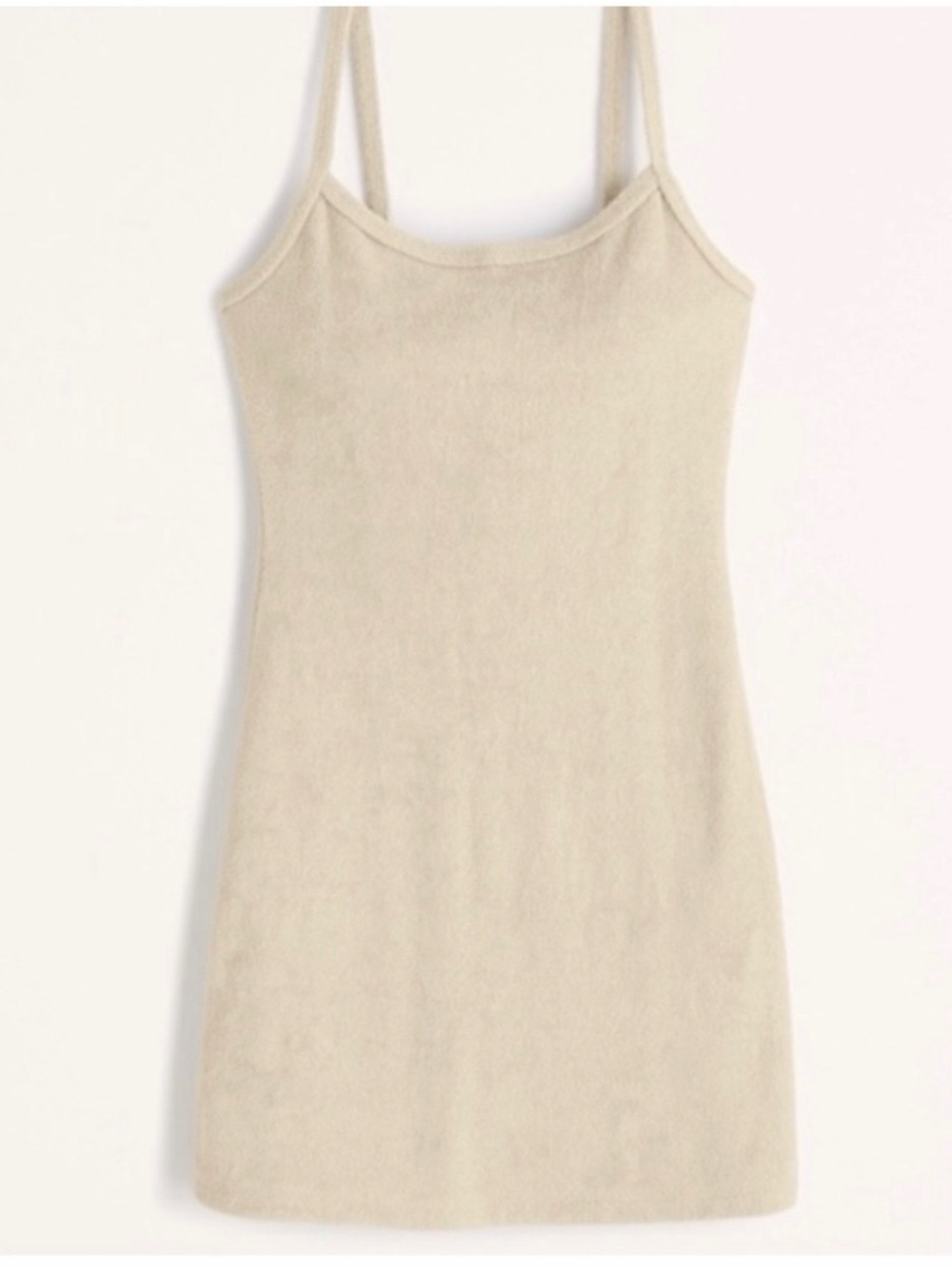Abercrombie & Fitch Cream Terrycloth Mini Dress